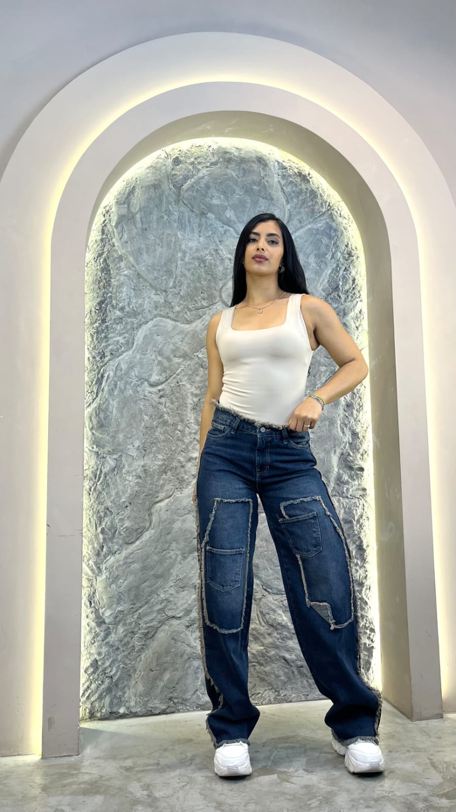 jeans desilachado