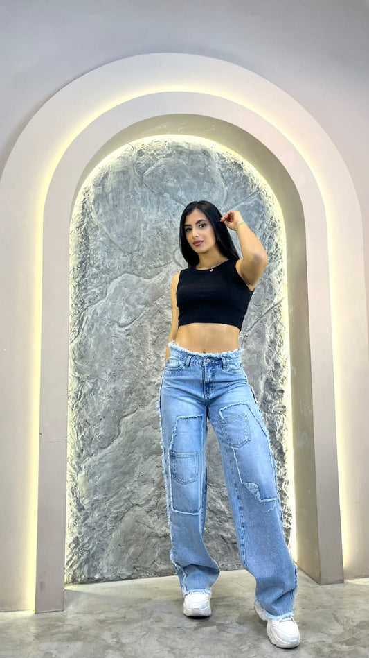 jeans desilachado